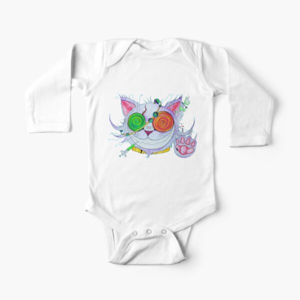 Psychocat Long Sleeve Baby One-Piece