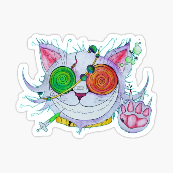 Psychocat Sticker