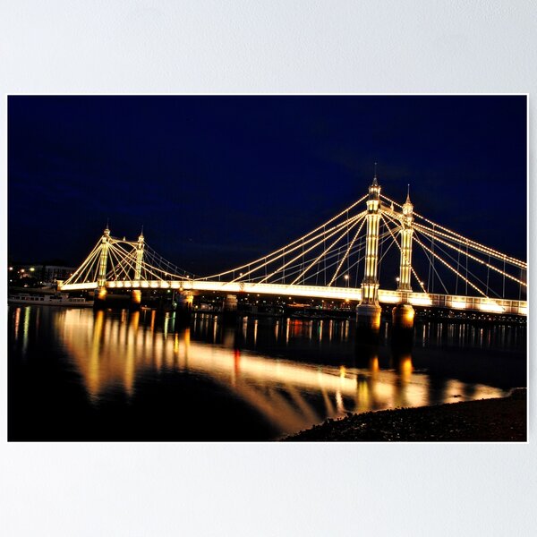 Item preview, Albert Bridge River Thames London designed and sold by AndyEvansPhotos.