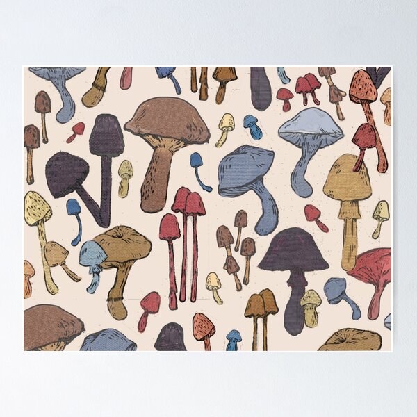 Item preview, Vintage Mushroom Print designed and sold by tovaengel.
