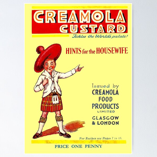 Item preview, CREAMOLA CUSTARD - ADVERT designed and sold by ThrowbackAds.