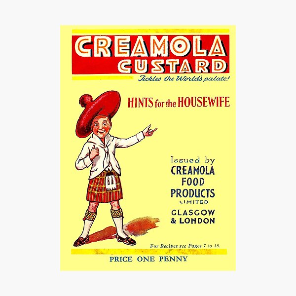 Item preview, CREAMOLA CUSTARD - ADVERT designed and sold by ThrowbackAds.