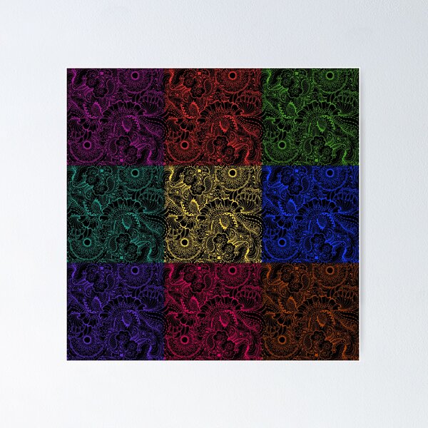 Item preview, Colorful Mandala Florals,Floral patterns,Bright,vibrant designed and sold by cutecrazytshirt.