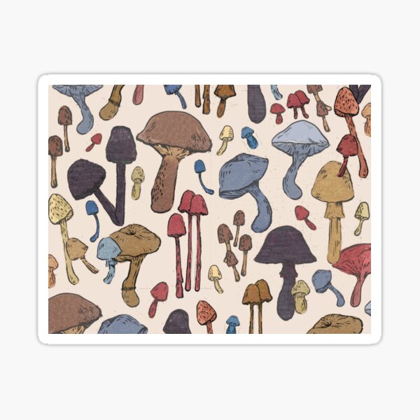 Item preview, Vintage Mushroom Print designed and sold by tovaengel.