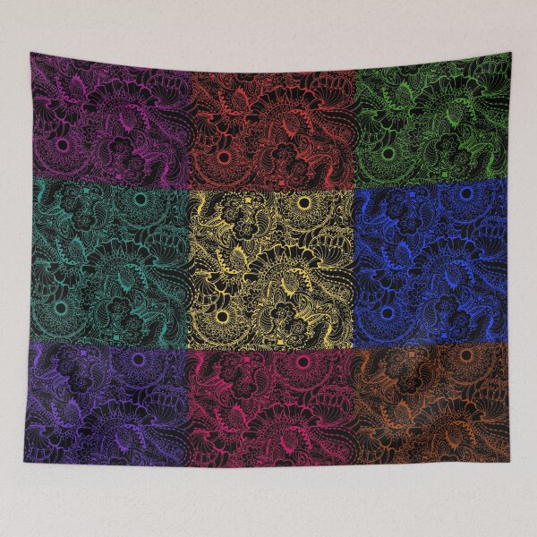 Item preview, Colorful Mandala Florals,Floral patterns,Bright,vibrant designed and sold by cutecrazytshirt.