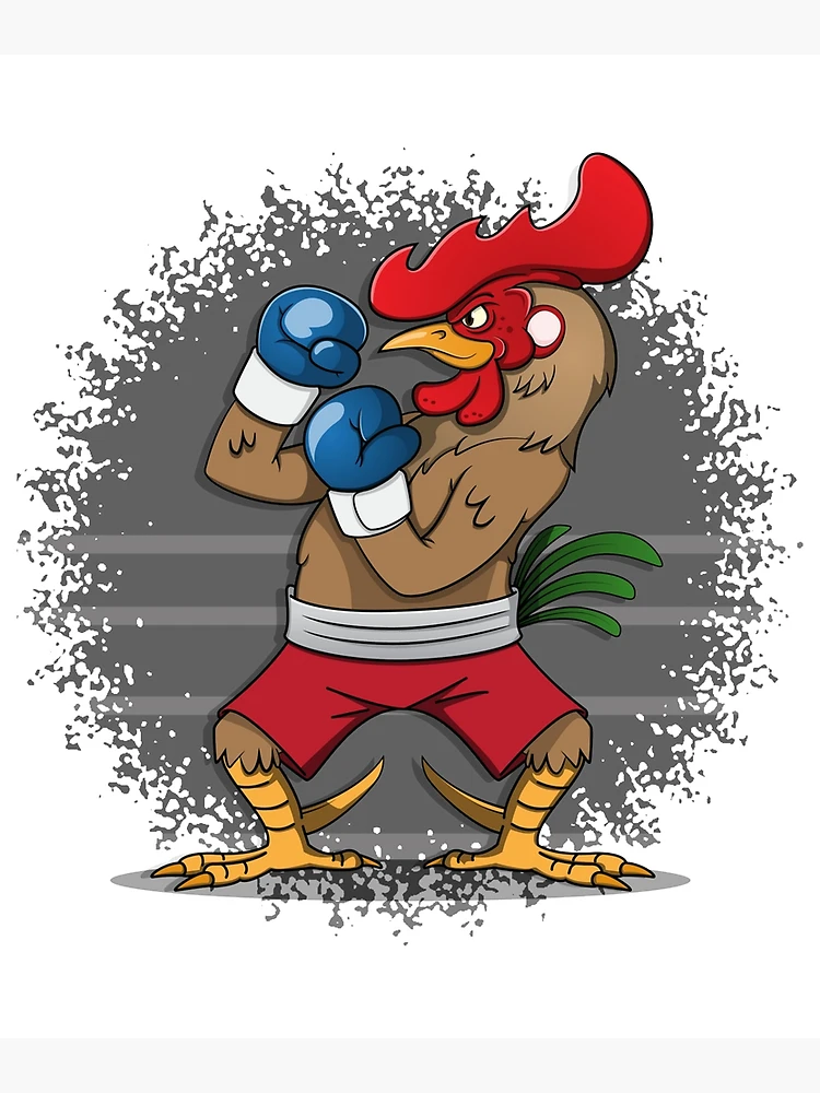 Thumbnail 3 of 3, Poster, Boxing Rooster designed and sold by Rarito.