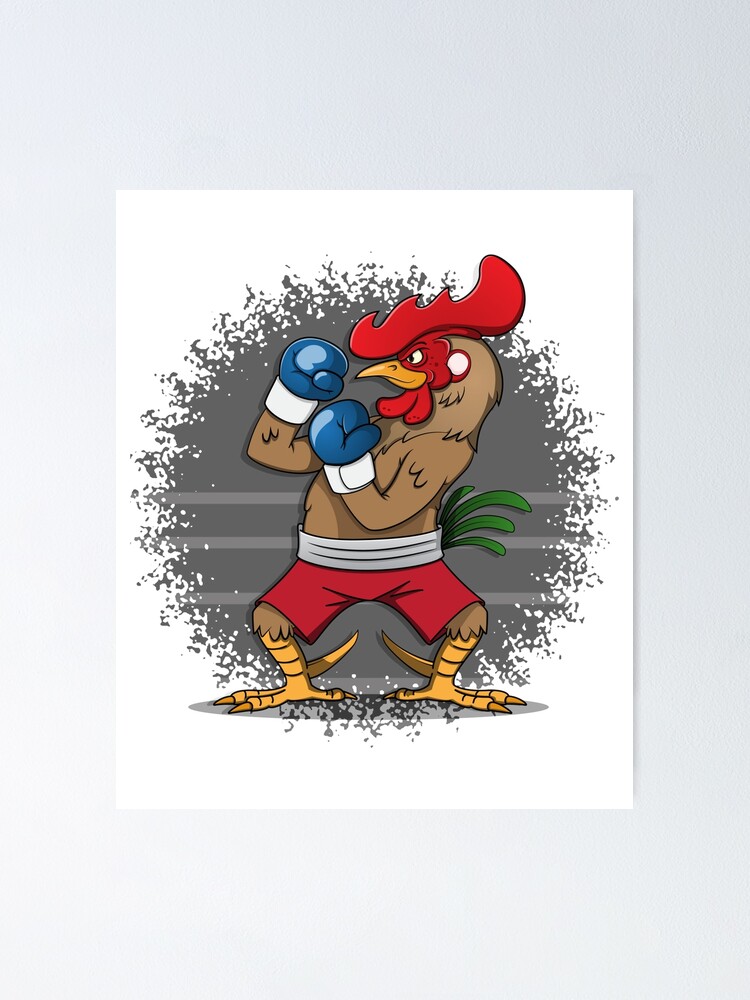 Thumbnail 1 of 3, Poster, Boxing Rooster designed and sold by Rarito.