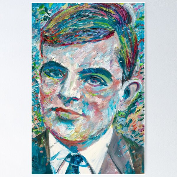 Item preview, ALAN TURING oil portrait  designed and sold by lautir.