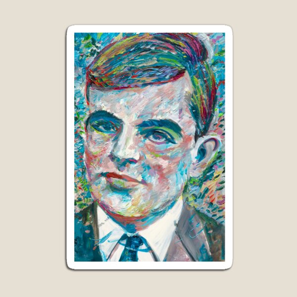 Item preview, ALAN TURING oil portrait  designed and sold by lautir.