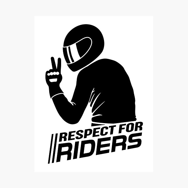 Item preview, Respect for Riders (black) designed and sold by VEB Ostladen.