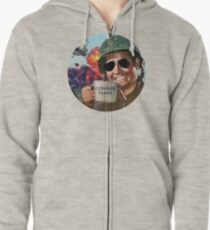 Commie Tears Zipped Hoodie