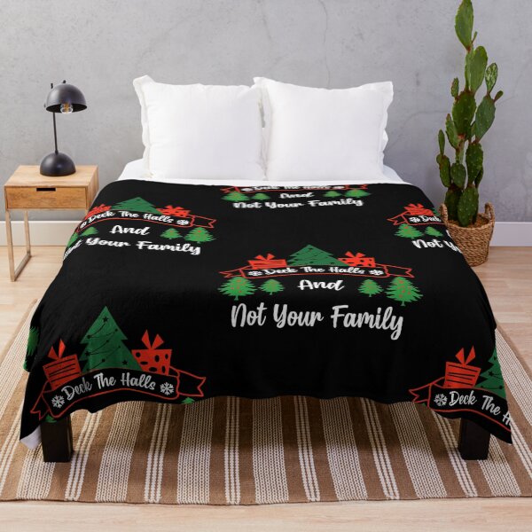 Item preview, Deck The Halls Not Your Family designed and sold by SportyDogShop.