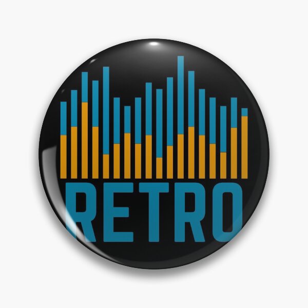 Item preview, Retro Colour Sound Level Bar Orange and Blue designed and sold by 133DandC.