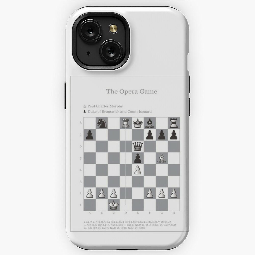 Paul Morphy--Chess Puzzle iPhone Case for Sale by tshdesigns