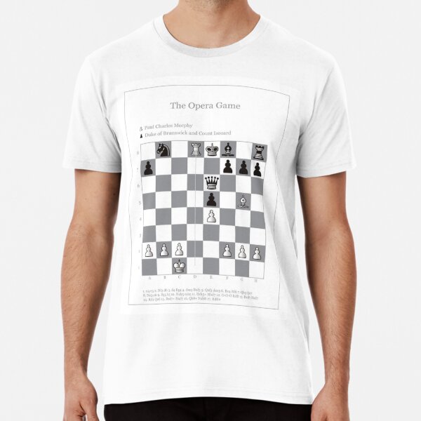 Paul Morphy Greatest of all Time Chess T-Shirt