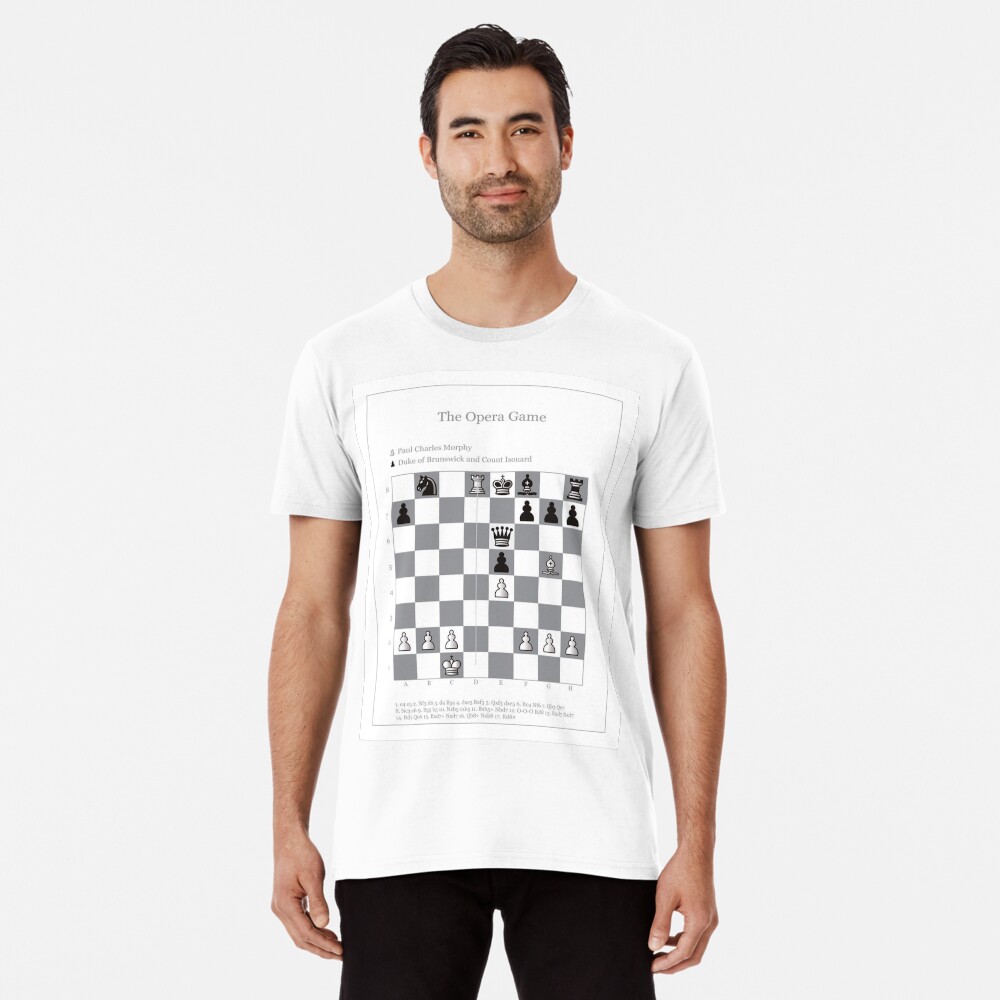 Paul Morphy Greatest of all Time Chess T-Shirt