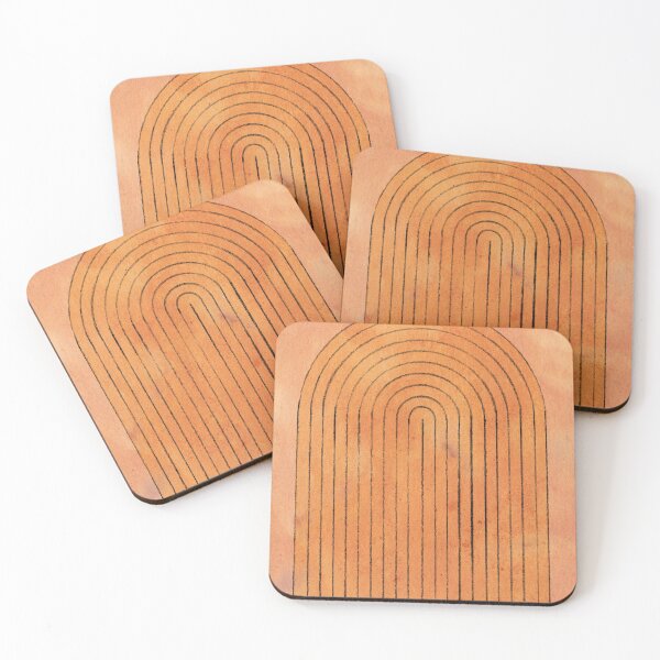 Item preview, Burnt orange mid-century arch designed and sold by WhalesWay.