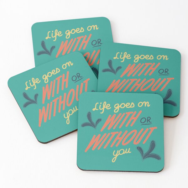 Item preview, Inspirational Journey Quote Life Goes On designed and sold by Milizabeth.