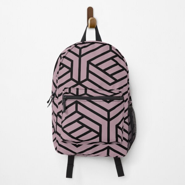 Artikelvorschau, Lilac and Black Cube Geometric Shape Pattern Pairs Sherwin Williams 2022 Popular Color Rosé SW 6290 - Colour Trends - Trending Hue entworfen und verkauft von ColorOfTheYears.