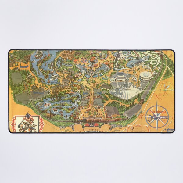 Item preview, Mapa vintage del parque temático designed and sold by Rainbows Galore.