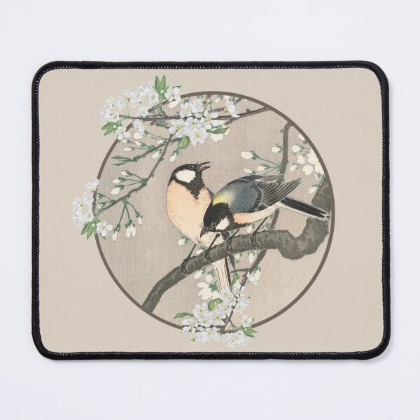 Item preview, Cool Vintage Japanese Garden Birds On Cherry Blossom Branch designed and sold by TrulyEpoque.
