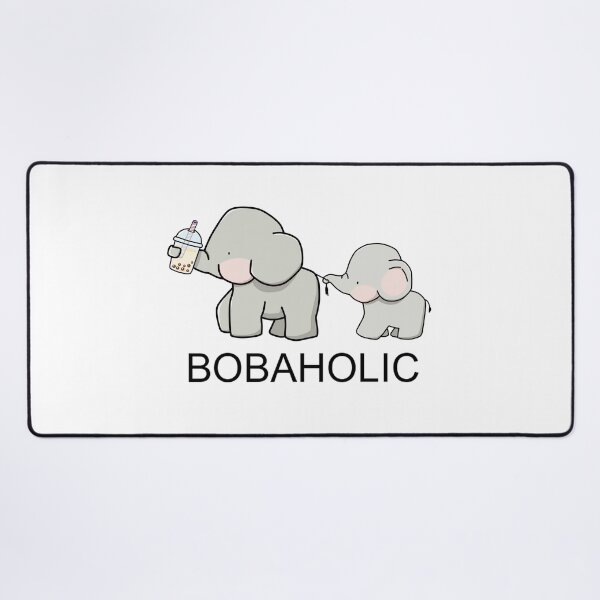 Item preview, Cute Little Bobaholic Elephants Love Boba! designed and sold by SirBobalot.