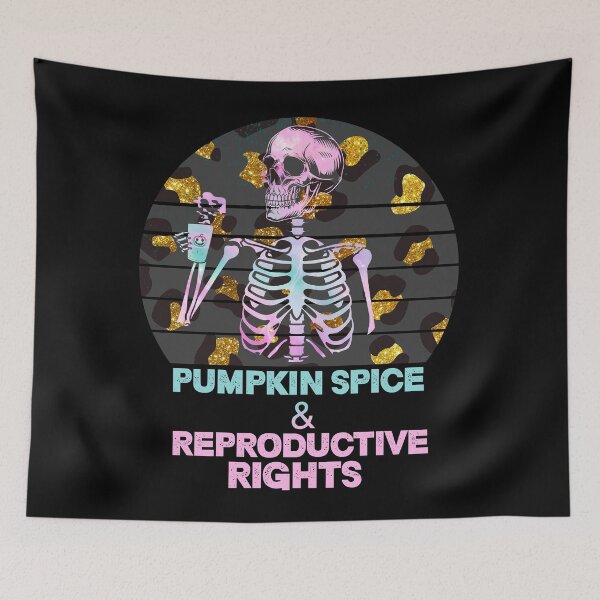 Item preview, Cheetah Pumpkin spice and reproductive rights feminists leopard pastel skull Halloween - men/kids/ women / Halloween feminists rights designed and sold by Designs Of all kinds.