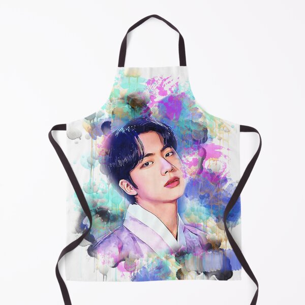 Item preview, BTS Jin colorful art designed and sold by Lajibolalaa.