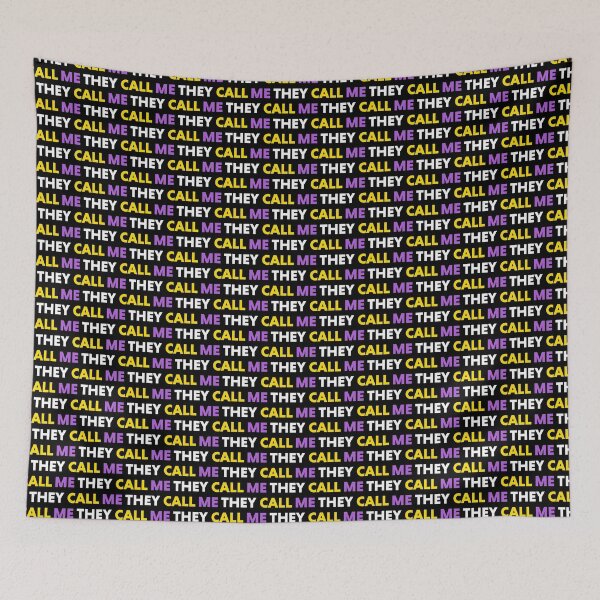 Item preview, They Them Non Binary Pride designed and sold by Maria Garcia.