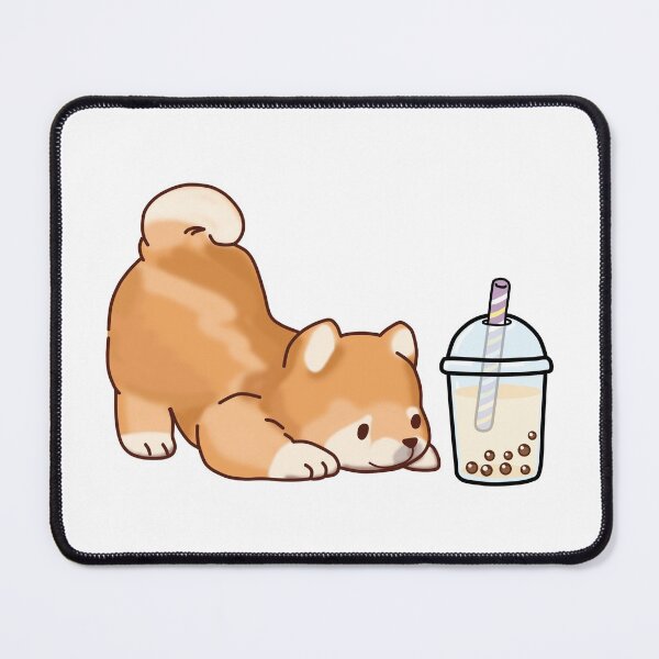 Item preview, Cute Little Shiba Loves Boba! designed and sold by SirBobalot.
