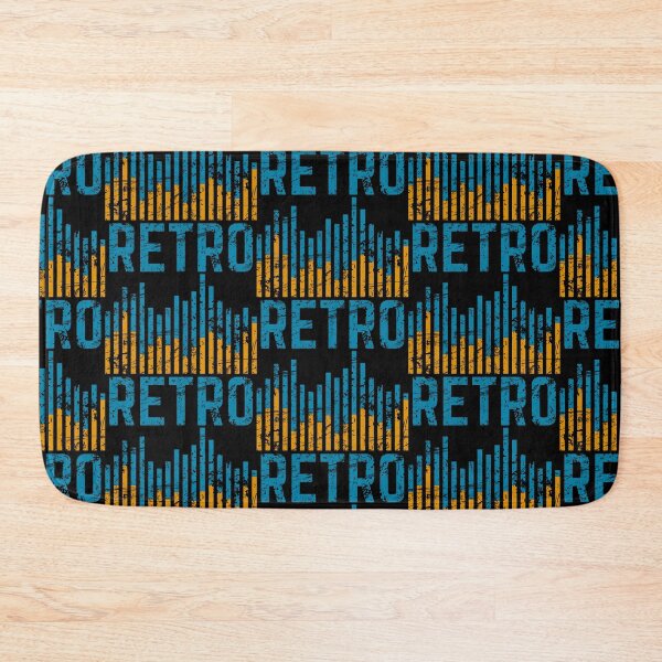 Item preview, Retro Colour Sound Level Bar Orange and Blue Distressed designed and sold by 133DandC.
