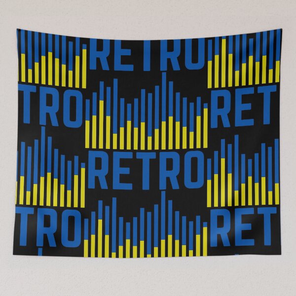 Item preview, Retro Colour Sound Level Bar Blue and Yellow designed and sold by 133DandC.