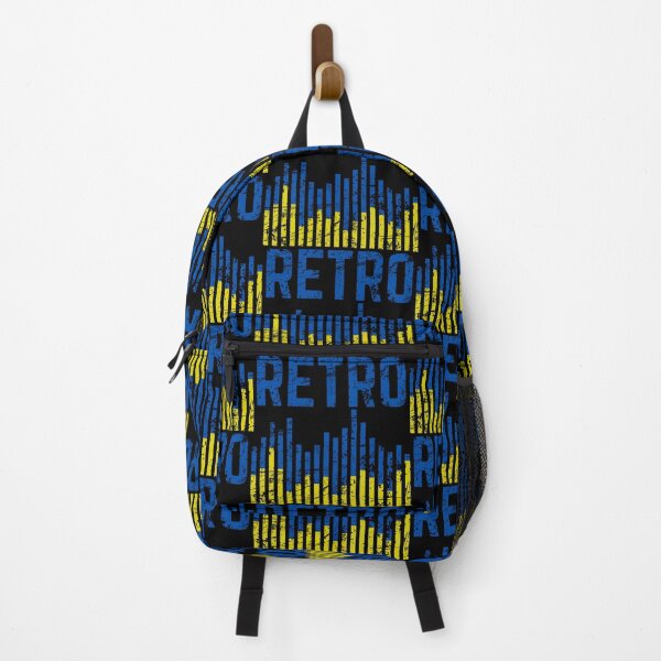Item preview, Retro Colour Sound Level Bar Blue and Yellow Distressed designed and sold by 133DandC.