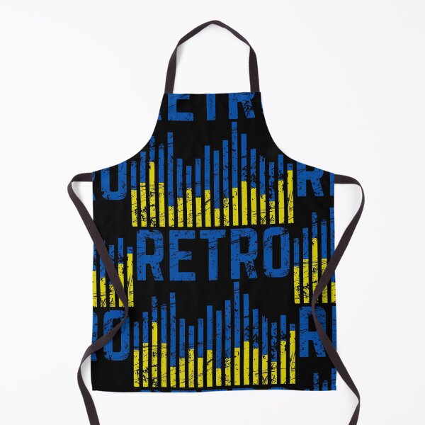 Item preview, Retro Colour Sound Level Bar Blue and Yellow Distressed designed and sold by 133DandC.