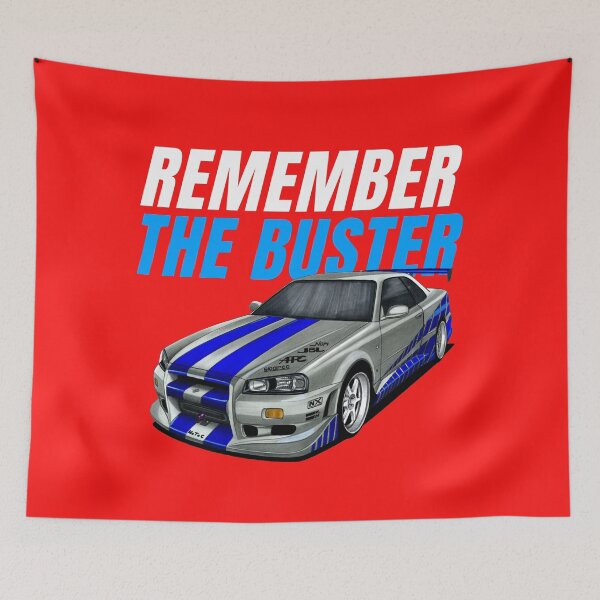 Item preview, Remember the buster { Paul walker's Skyline } designed and sold by MOTOSHIFT.
