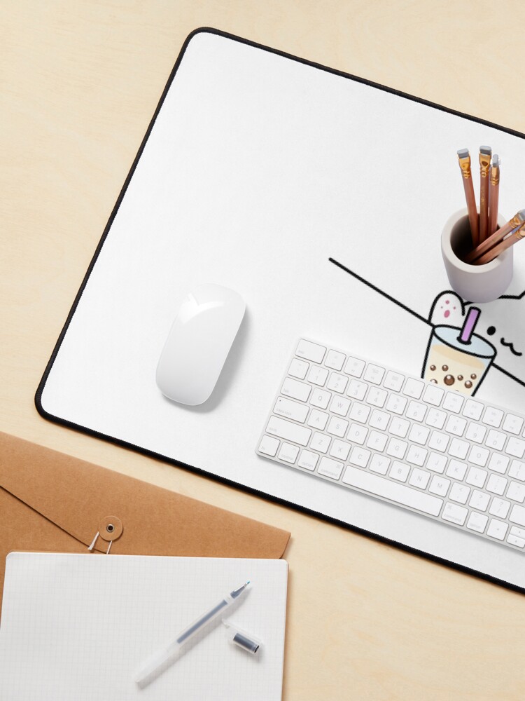 Alternate view of Bongo Cat Wants Boba! Mouse Pad