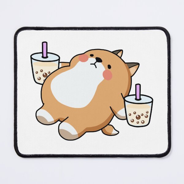 Item preview, Lazy Shiba Loves Boba! designed and sold by SirBobalot.