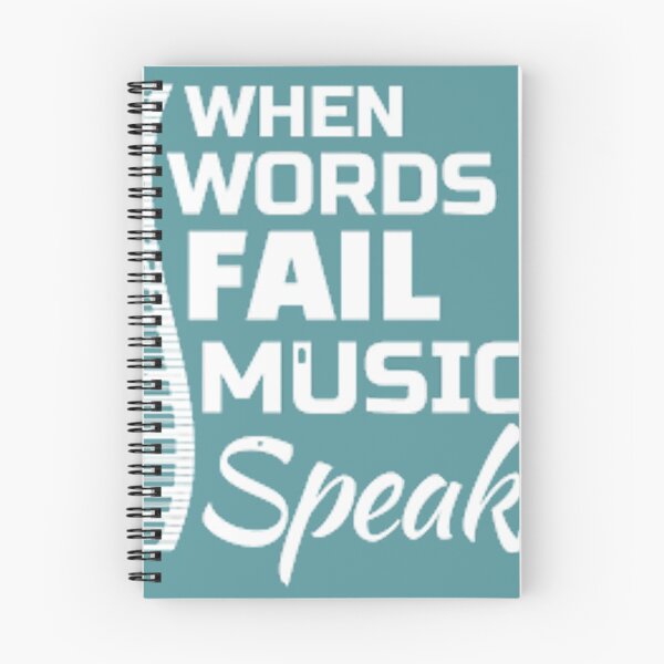Item preview, WHEN WORDS FAIL MUSIC SPEAKS designed and sold by Marakstore.