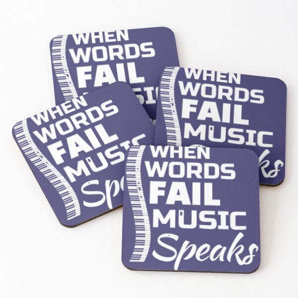 Item preview, WHEN WORDS FAIL MUSIC SPEAKS designed and sold by Marakstore.