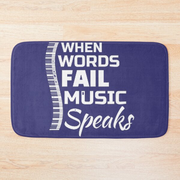 Item preview, WHEN WORDS FAIL MUSIC SPEAKS designed and sold by Marakstore.
