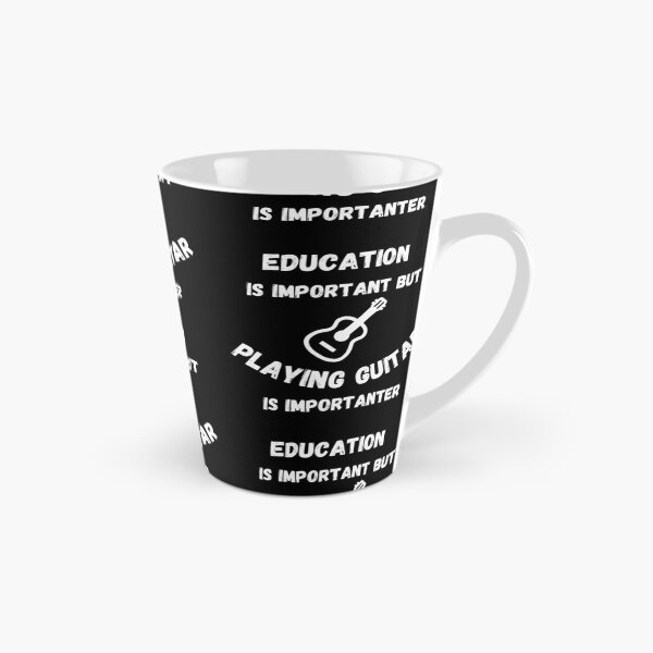 Artikelvorschau, Bildung ist wichtig, aber Gitarre spielen ist in Schwarz wichtiger entworfen und verkauft von LuckyKermit.