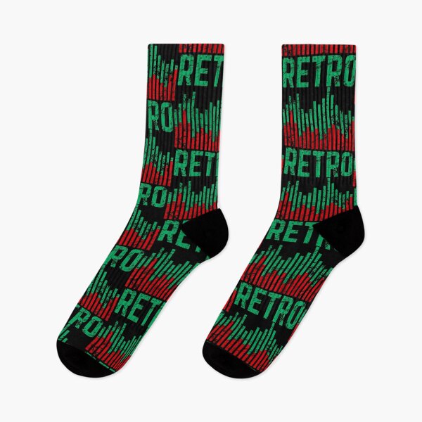 Item preview, Retro Colour Sound Level Bar Green and Red Distressed designed and sold by 133DandC.