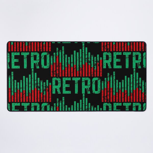 Item preview, Retro Colour Sound Level Bar Green and Red Distressed designed and sold by 133DandC.