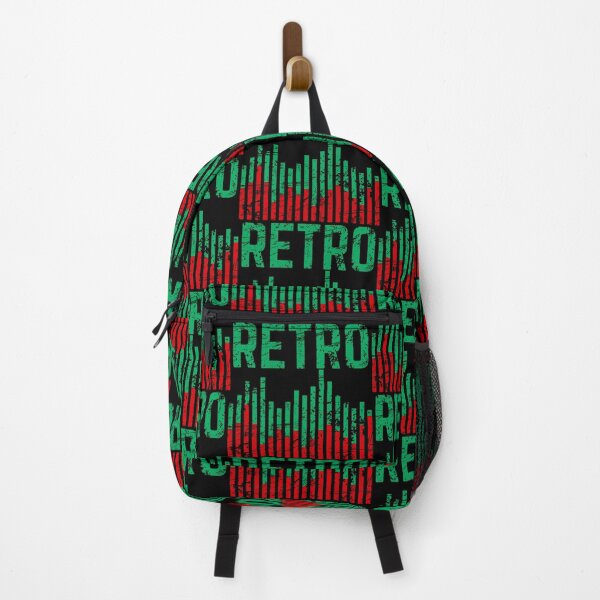 Item preview, Retro Colour Sound Level Bar Green and Red Distressed designed and sold by 133DandC.