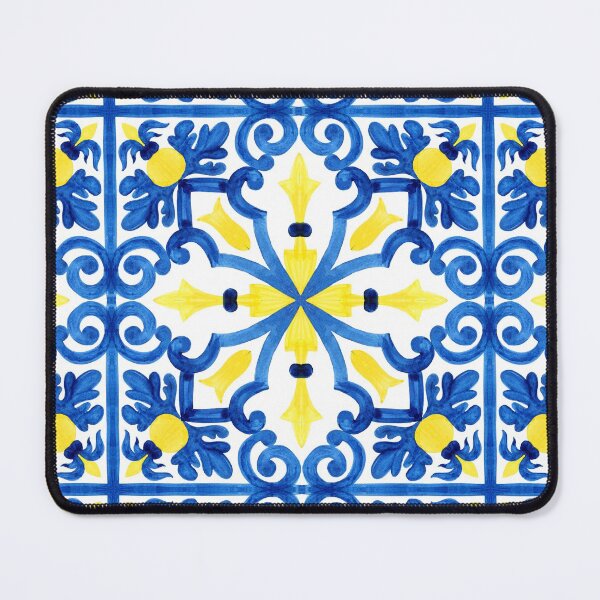Item preview, YELLOW AND BLUE TILE designed and sold by Jonsa.