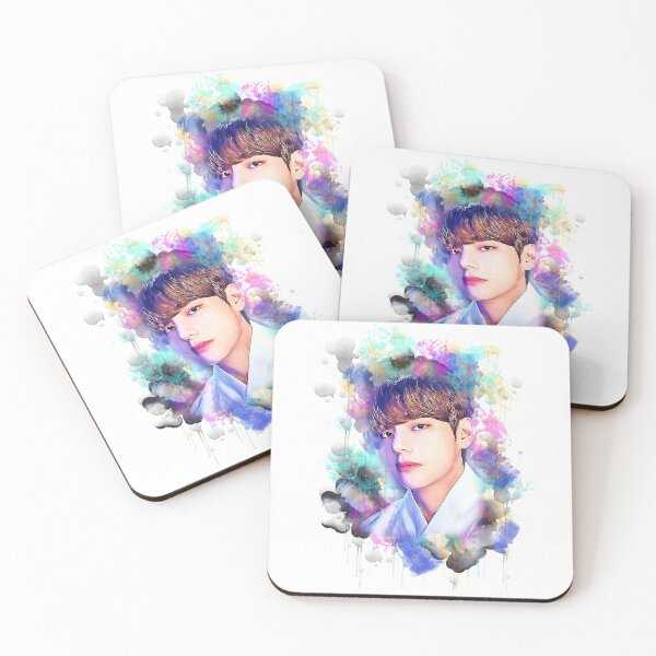 Item preview, BTS Taehyung "V" colorful art designed and sold by Lajibolalaa.