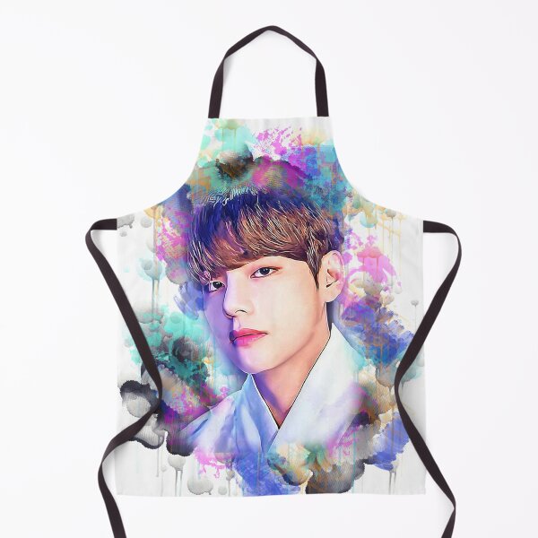 Item preview, BTS Taehyung "V" colorful art designed and sold by Lajibolalaa.