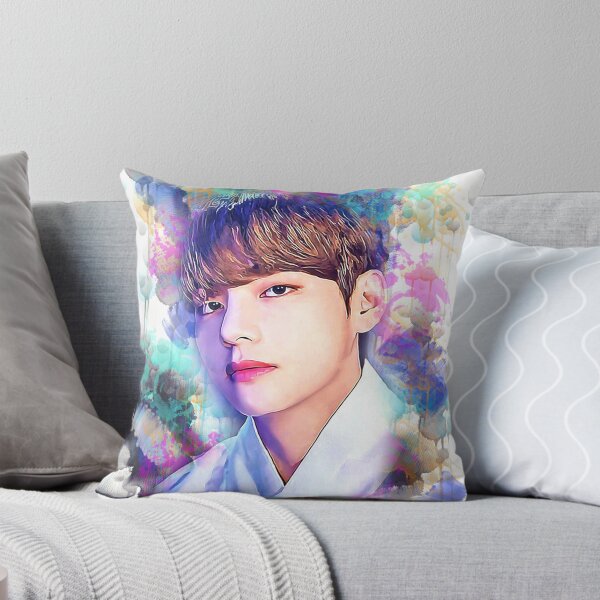 Item preview, BTS Taehyung "V" colorful art designed and sold by Lajibolalaa.