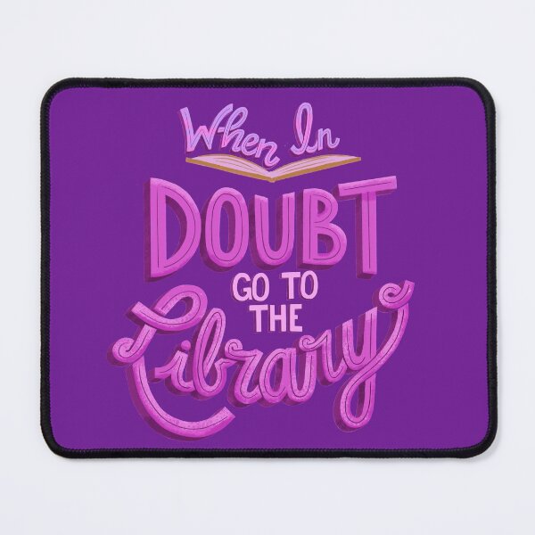 Item preview, When In Doubt Go to the Library - Purple designed and sold by latheandquill.