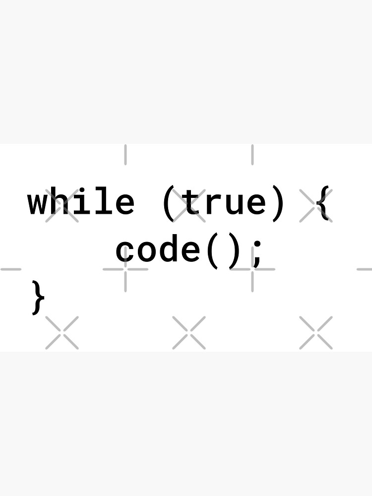 JavaScript - While True Code (Inverted) by developer-gifts